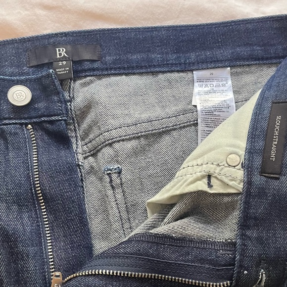 Banana Republic BR Jeans Slouch Straight Dark Wash Denim Zip Closure Women’s 29 - Picture 7 of 14